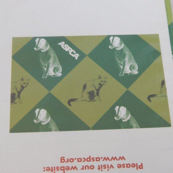 ASPCA Holiday Gift Wrap Sheets Sealed Packs 4 Sheets Total 2 Patterns Gift Tags - Picture 5 of 5